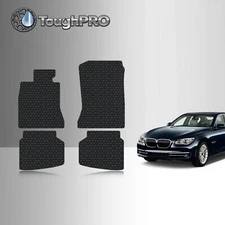 ToughPRO Floor Mats Black For BMW 7 Series All Weather Custom Fit 2009-2015
