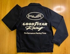 HUF x GOODYEAR RACING Pit Crew Utility Bomber Work Jacket 100% Cotton Tag Size S