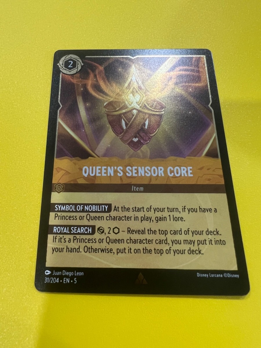 Disney Lorcana Shimmering Skies - 31/204 - Queen's Sensor Core - Rare FOIL  | eBay
