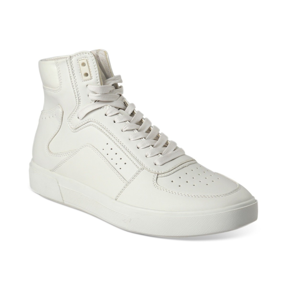 INC Mens White Perforated Keanu Round Toe Platform Lace-Up Sneakers Shoes 12 M INC Mens Black Comfort Perforated Keanu Round Toe Platform  main image 3