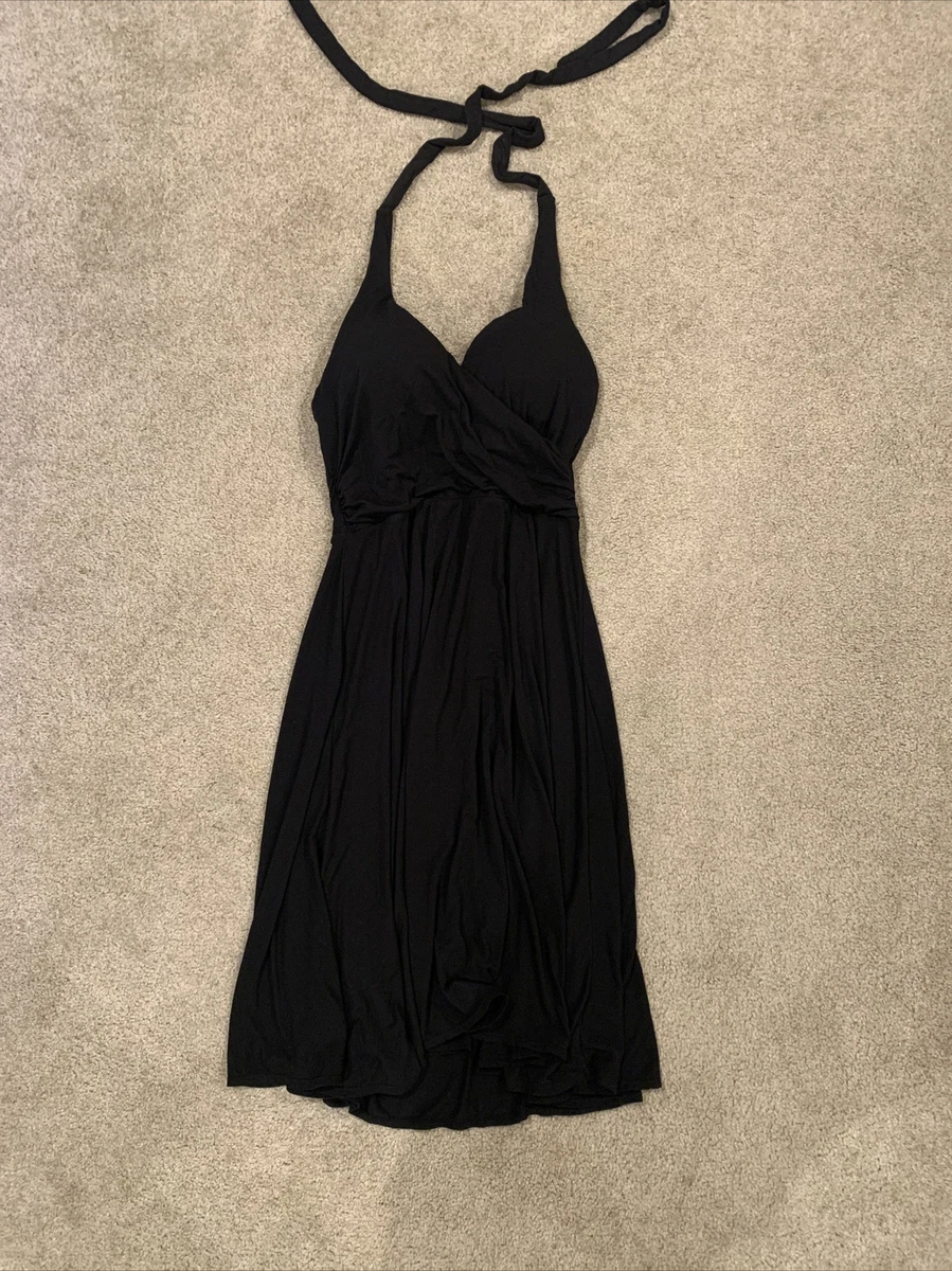 Women's Victoria’s Secret Miraculous Push-up Bra Top Halter Dress Black 34B