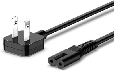 AC Adapter Power Cord 5Ft, Super Slim Flat Plug Non Block Design, Figure 8 Power