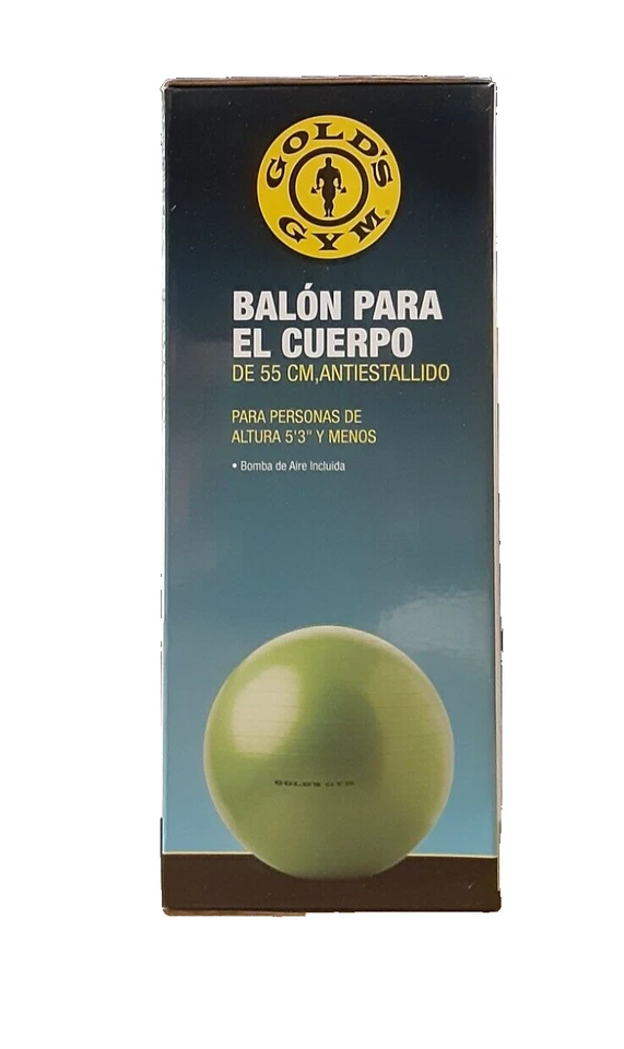 Gold's Gym 55 CM Anti-Ráfagas Cuerpo Balón Núcleo y Flexibilidad Foto 4 de 4