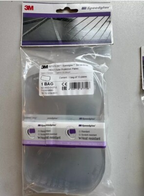 Original 3M Speedglas 9100 Front Cover Linse - (10er Pack) + 527070 Hitzebeständig