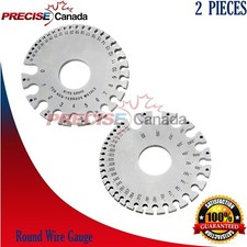 2Pcs Wire Gauge AWG American Standard 0-36 Ga General Tool 20 Gauging Wire Size