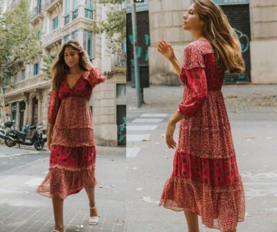 bash paris blush dress