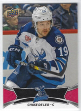 2016-17 Upper Deck AHL #106 Chase De Leo red parallel
