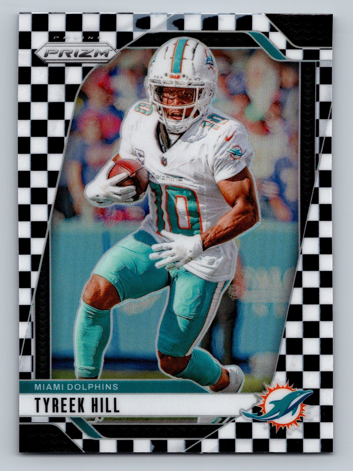 2024 Panini Prizm TYREEK HILL #177 Black White Checker Prizm SP Dolphins