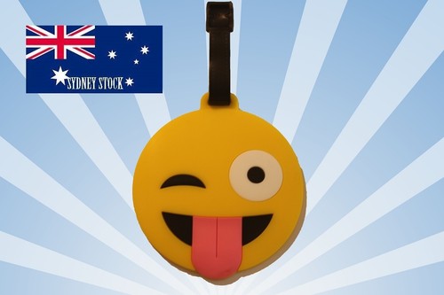 Emoji Characters Travel Luggage School Sport Bag Tag Name Address ID Suitcase OZ - Afbeelding 6 van 19