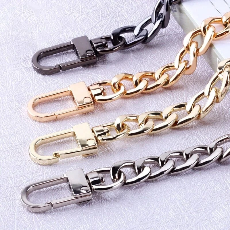 Silver chain deals handbag strap
