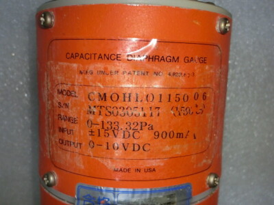 Mykrolis CMOHL0115006 Capacitance Diaphragm Gauge,Used,USA_,6731 