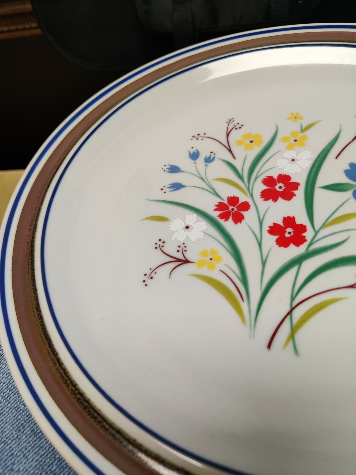 SALEM STONEWARE FLORAL Dinner Plate 10 3/8” OHIO, USA MCM eBay