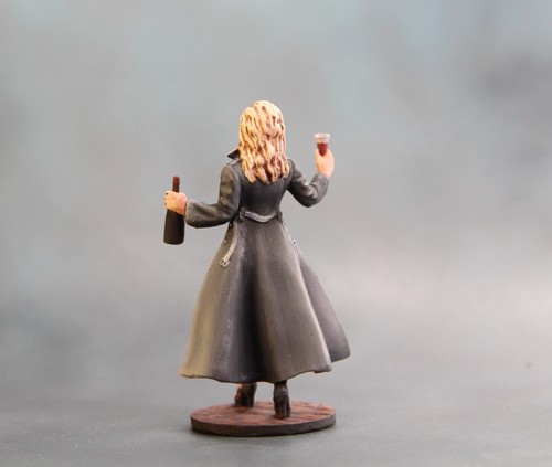 ⭐Mädchen mit einer Flasche Wein. Akt Figur.Pr-57 3D Kunststoff 54mm 1/32 bemalt⭐ - Bild 4 von 6