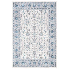 SAFAVIEH Sofia Collection SOF330C Ivory / Blue Rug