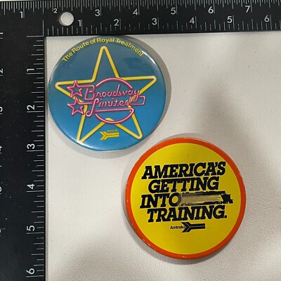 VTG 2 PINBACK BUTTONS ANTRAK Railroad Button Lot 27V9 | eBay