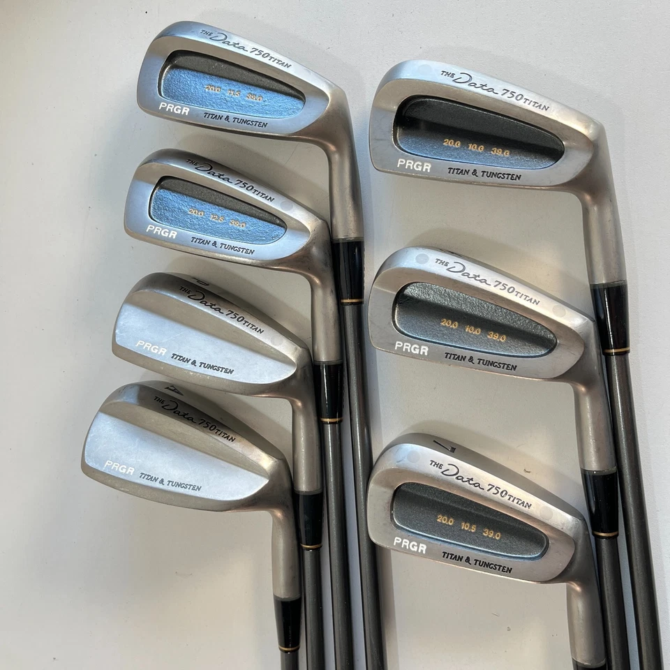 Juego de plancha Prgr The Data 750 5-PW GW grafito rígido flexible M-40 con cubiertas de cabeza +,5" Foto 2 de 4