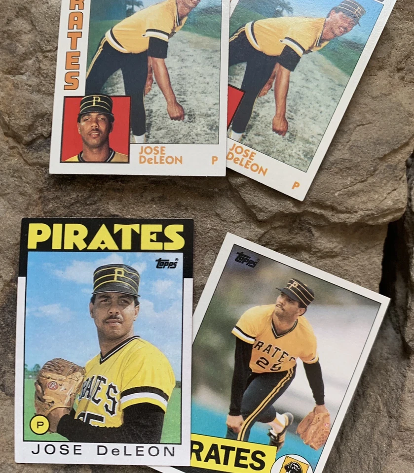 Jose DeLeon Baseball Cards. Pittsburgh Pirates. - Image 2 of 3