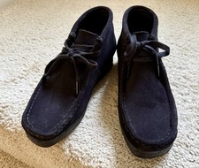 Clarks Women's Originals Wallabee Black Suede Boot Sz. 7.5