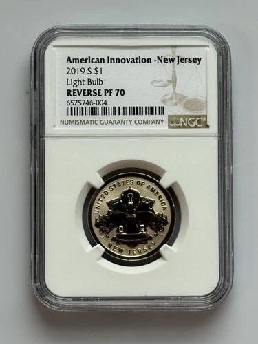 2019 American Innovation Dollar - New Jersey - Reverse Proof - NGC 70
