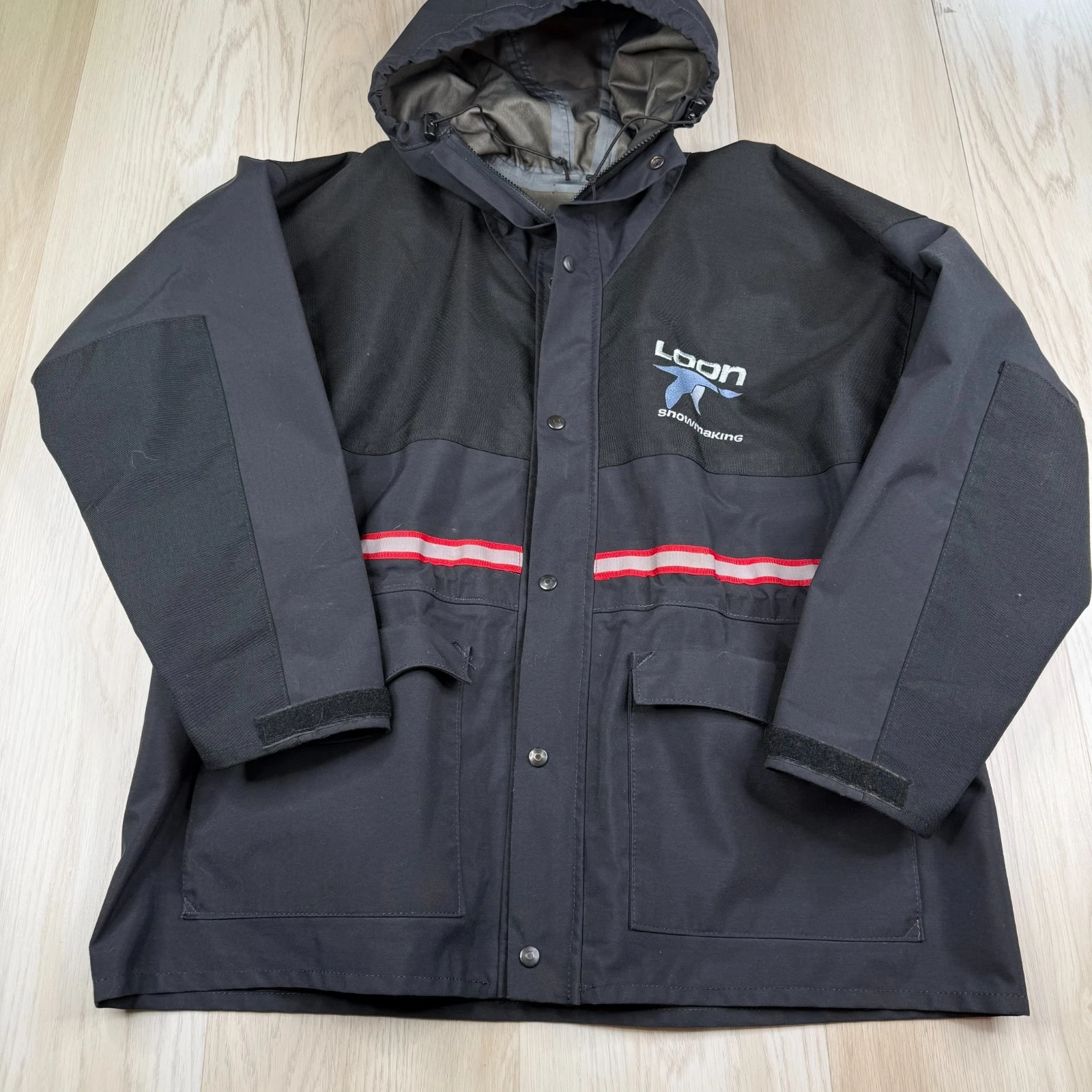 Log House Designs Mens Black Loon Gore Tex Snowmaking Rain Jacket Size XL
Opens in a new window or t