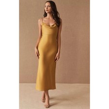 BHLDN 2 Sachin + Babi Cali Gold Yellow Midi Dress