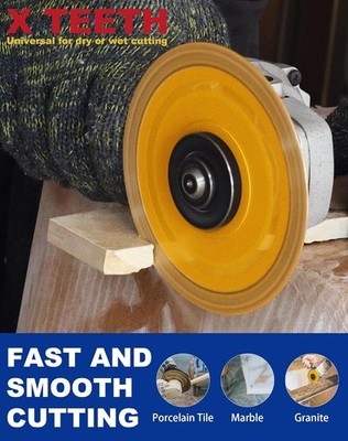 Power Tools 4''-7'' Diamond Turbo Blade Smooth Marble Tile Cutting 900-1250Ft Life
