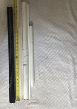 Lot Used Rolls Vintage RC Plane Model Covering Film - White Black