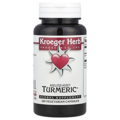 Kroeger Herb Co Turmeric 100 Veggie Caps Vegetarian