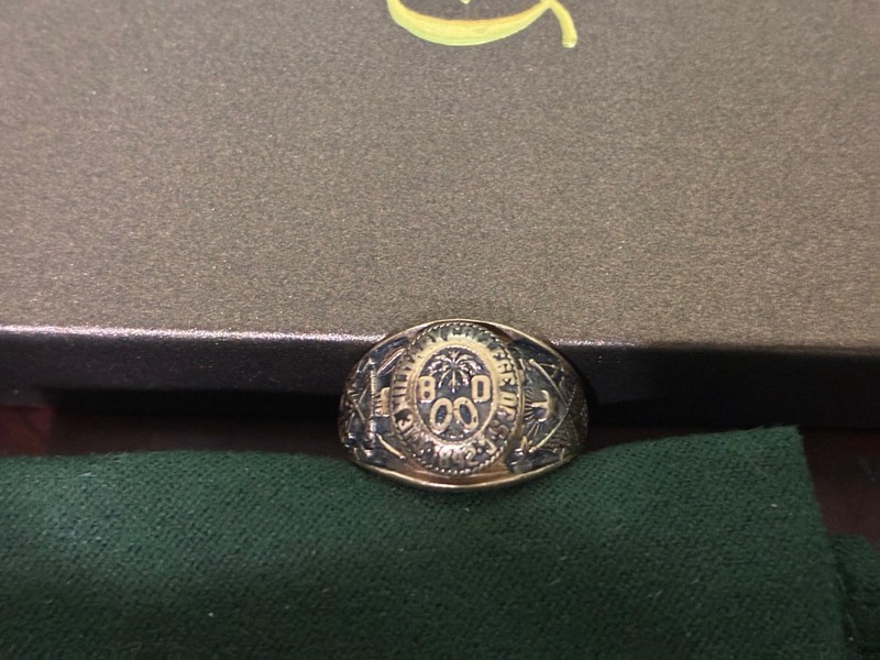 From The Citadel: Ladies Miniature Ring. Size 6.25. Made of 10k Yellow Gold