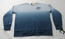 Hurley Boy's Dip Dyed Oversized Fleece Sweatshirt EJ3 Midnight Blue Large NWT