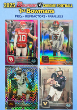 YOU PICK! 2025 Bowman U Chrome Football 1st Bowman PRC's! + Parallels TEJ