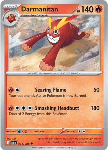 Darmanitan SV: Black Bolt [BLK - 014/086] Pokemon NM
