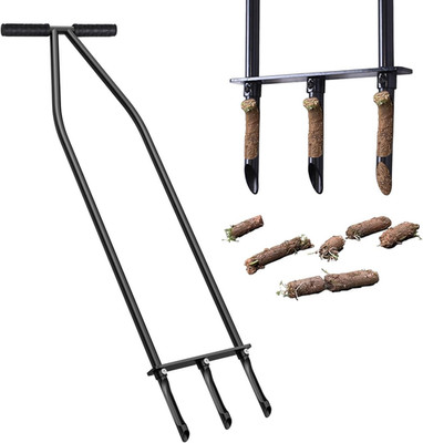 Heavy Duty Lawn Aerator Tool - Alloy Steel Core Aerator for Compact Soil