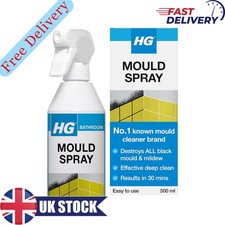 HG Black Mould & Mildew Cleaner Spray 500ml – Fast-Acting Stain Remover 11.76 per litre