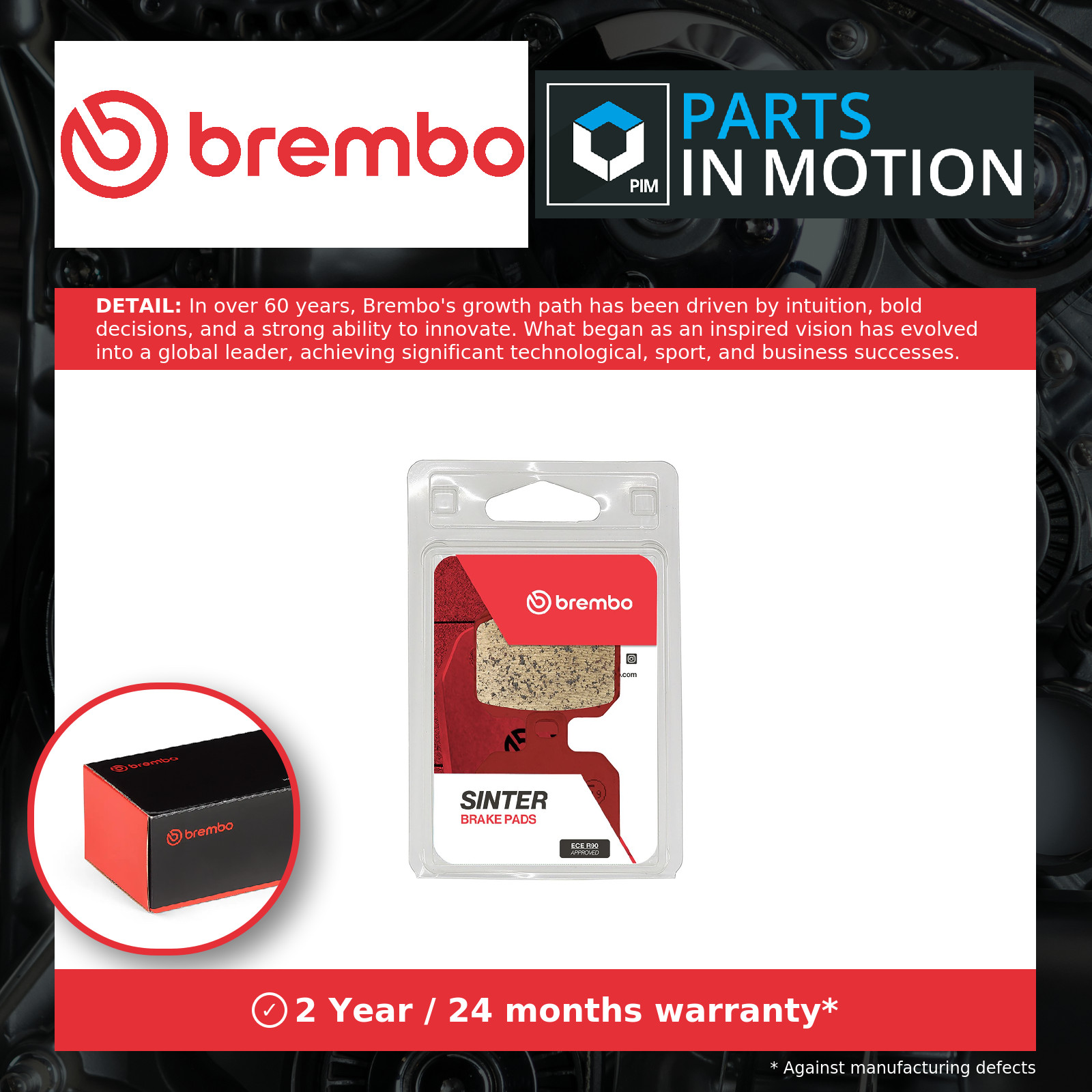 Motorcycle Brake Pads Set 07BB20SP Brembo Genuine Top Quality Guaranteed New