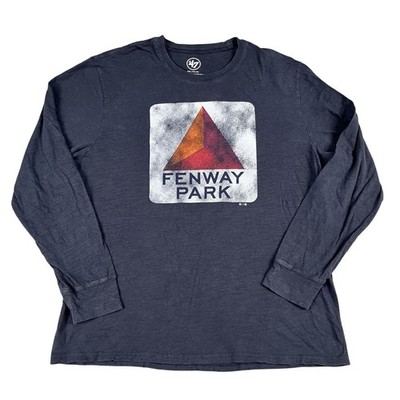 '47 Brand Boston Red Sox Mens Fenway Park Grey Long Sleeve T-Shirt Sz XXL