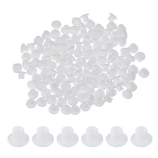 120Pcs Plastic Hole Plugs 1/5"(5mm) Screw Caps Cover White