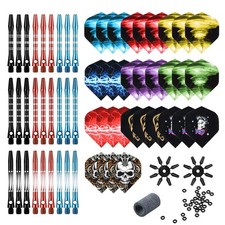 Tezoro Dart Accessories Kit Including Aluminum Dart shafts,Dart Flights, Flig...
