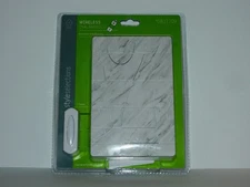 Style Selections Wireless Doorbell and Push Button, Carrara Finish, Battery Pwrd