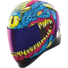 Icon Airform MIPS Kryola Kreep FullFace Helmet | Blue/Pink/Ylw/Blk | DOT, ECE