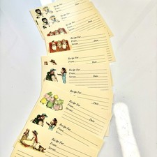 Vtg Recipe Cards Lot 10 pcs Lined Index Size ...