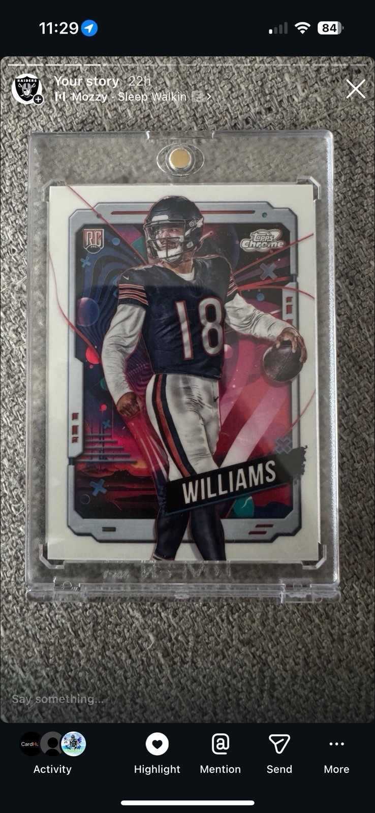 2024 Topps Cosmic Chrome - Rookies Caleb Williams #118 White Hole Refractor (RC)