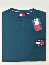 Image of Tommy Jeans Mens Crew Neck T-Shirt Classic Logo Tee
