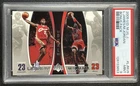 MICHAEL JORDAN LEBRON JAMES PSA 9 2005-06 UPPER DECK #LJMJ9 BONUS MINT 653