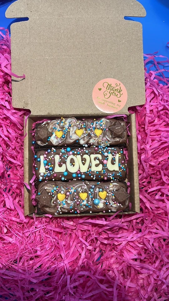 Customizable delicious brownies/postal/any occasion/personalised/small gift - Image 2 of 4