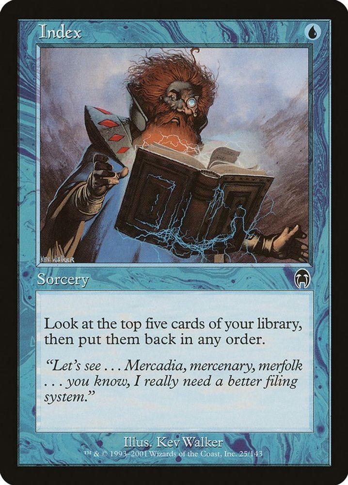 2001 Magic: The Gathering: Apocalypse - Index (#25, C, Near Mint)