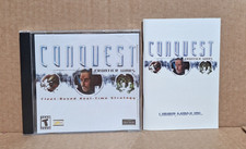 Conquest: Frontier Wars (PC, 2001) - Disc and Manual Only w/ Repro Art - Tested