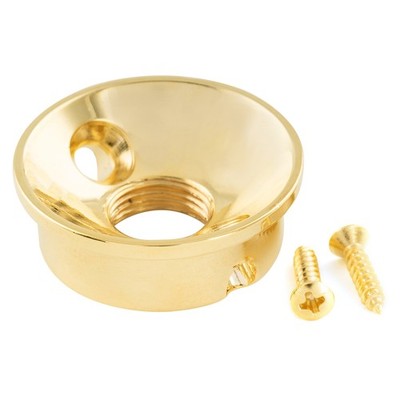 Musiclily Pro Gold 3/8 inch Steel Modern Jack Plate For USA/Mexico Tele Guitar