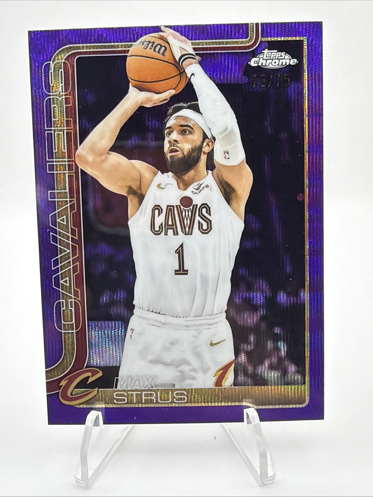 2025-26 Topps Chrome - Max Strus #32 RayWave Refractor /75 Cavaliers