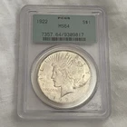 1922 Peace Silver Dollar PCGS MS64 OGH